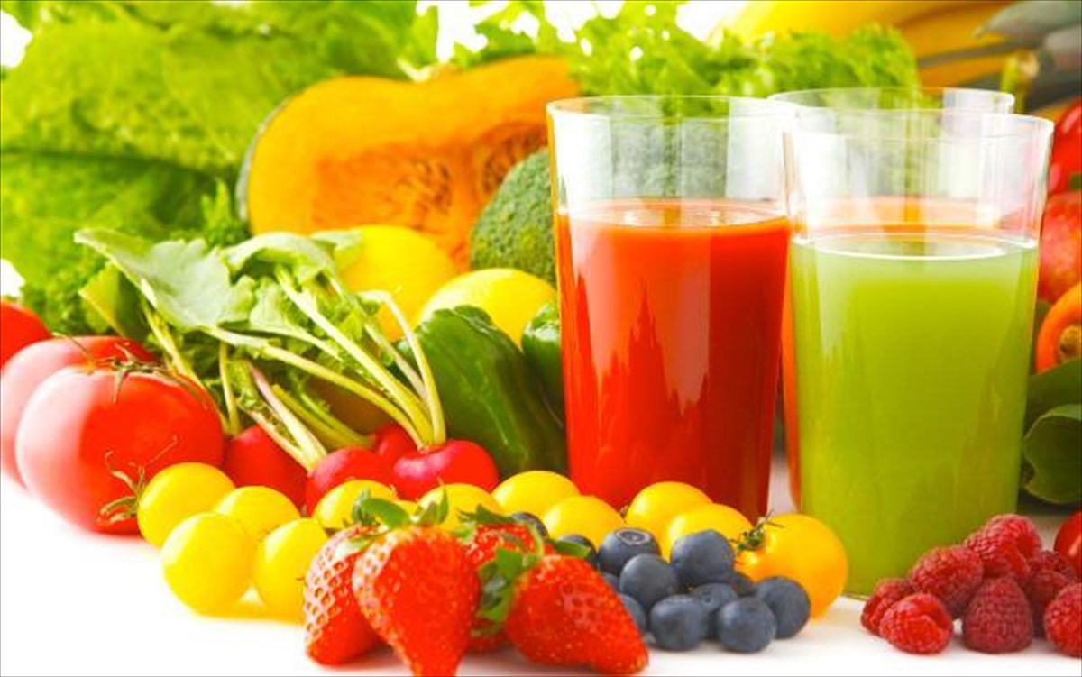 δίαιτα με χυμούς φρούτων και λαχανικών)