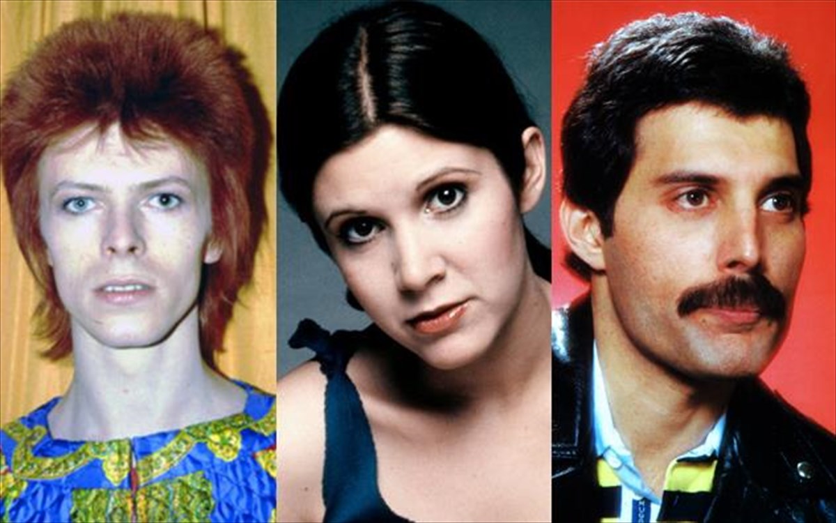 david-bowie-carrie-fisher-freddie-mercury