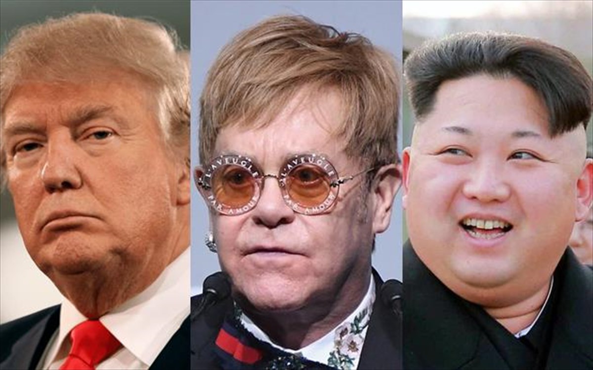 donald-trump-elton-John-kim-Jong-un