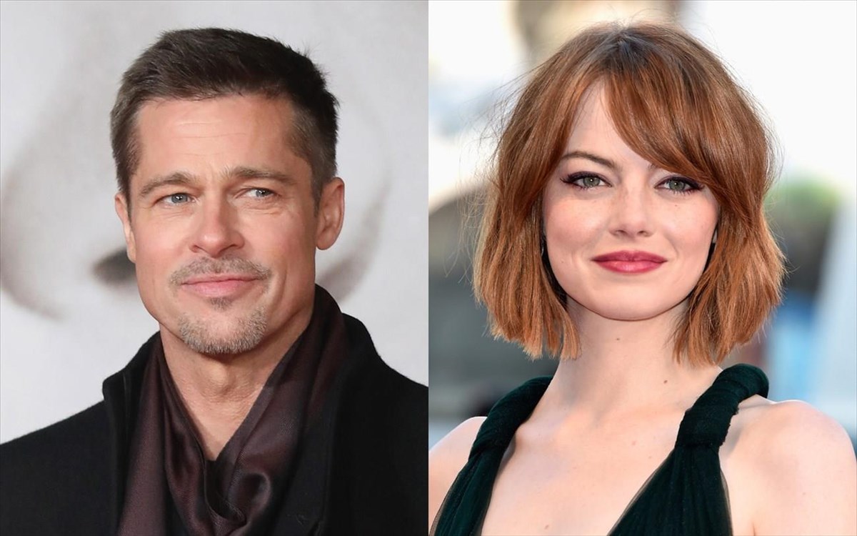 brad-pitt-emma-stone