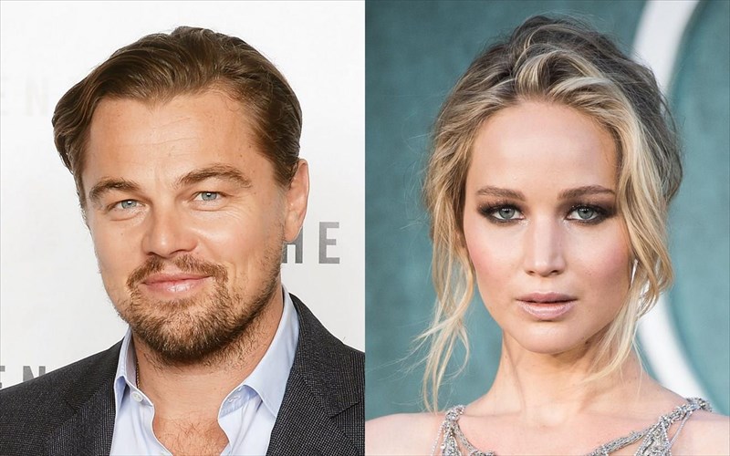 leonardo-dicaprio-kai-Jennifer-lawrence-metroun-ta-astra-sto-dont-look-up-tou-adam-mckay